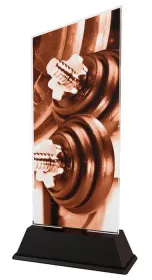 Akrylátová trofej CAS0179 | Vzpírání Výška cm: 21,5