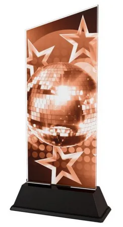 Akrylátová trofej CAS0215 | Hudba Výška cm: 21,5