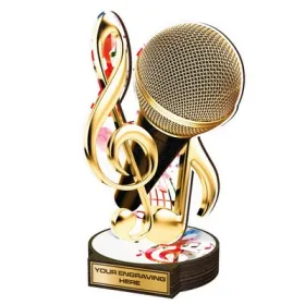 Dřevěná plaketa RW022 | Hudba Výška cm: 30