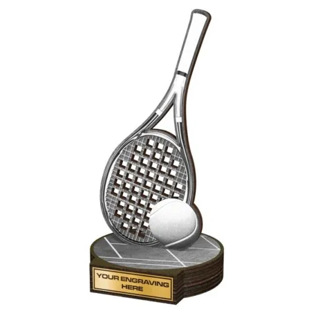 Dřevěná plaketa RWR011 | Tenis Výška cm: 19