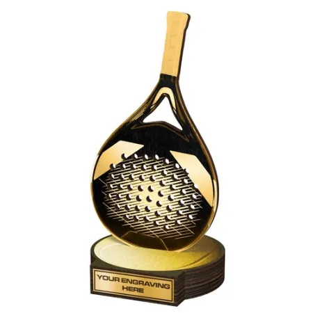 Dřevěná plaketa RWR013 | Padel Výška cm: 16