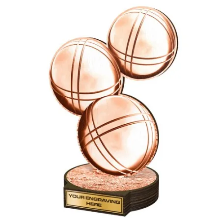 Dřevěná plaketa RWR036 | Petanque Výška cm: 30