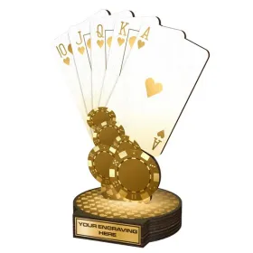 Dřevěná plaketa RWR037 | Karty Výška cm: 19