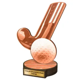 Dřevěná plaketa RWR045 | Pozemní hokej Výška cm: 19