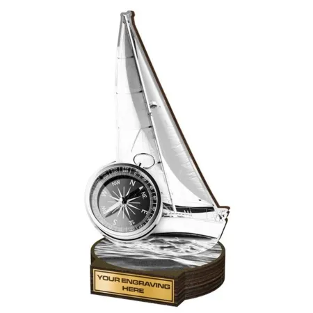 Dřevěná plaketa RWR060 | Vodní sporty Výška cm: 30