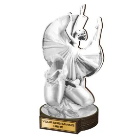 Dřevěná plaketa RWR069 | Balet Výška cm: 19