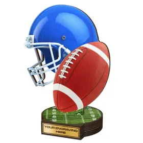 Dřevěná plaketa RW113 | Americký fotbal Výška cm: 25