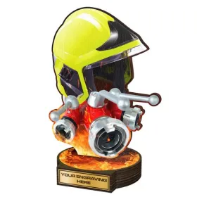 Dřevěná plaketa RW152 | Hasiči Výška cm: 16