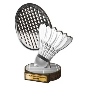 Dřevěná plaketa RWR120 | Badminton Výška cm: 19
