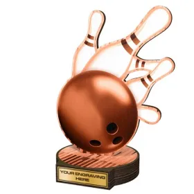 Dřevěná plaketa RWR124 | Bowling Výška cm: 19