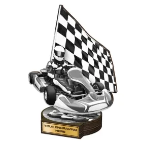 Dřevěná plaketa RWR150 | Motorsport Výška cm: 19