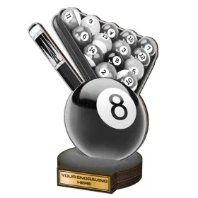 Dřevěná plaketa RWR168 | Biliard Výška cm: 30