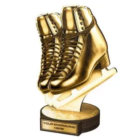 Dřevěná plaketa RWR197 | Krasobruslení Výška cm: 19