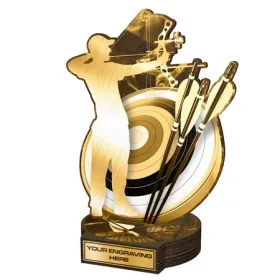 Dřevěná plaketa RWR239 | Lukostřelba Výška cm: 16