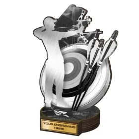 Dřevěná plaketa RWR240 | Lukostřelba Výška cm: 22