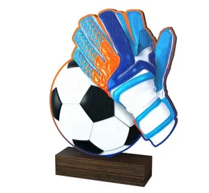 Dřevěná plaketa WF010 | Fotbal Výška cm: 19,5