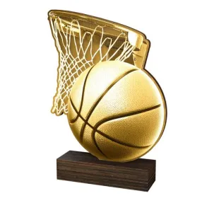Dřevěná plaketa WF019 | Basketball Výška cm: 17,5