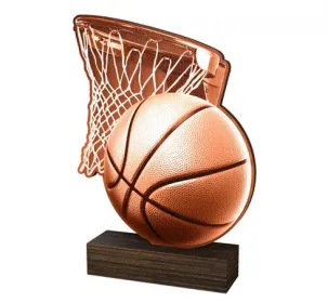 Dřevěná plaketa WF021 | Basketball Výška cm: 15,5