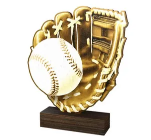 Dřevěná plaketa WF027 | Baseball Výška cm: 21,5