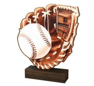 Dřevěná plaketa WF029 | Baseball Výška cm: 15,5