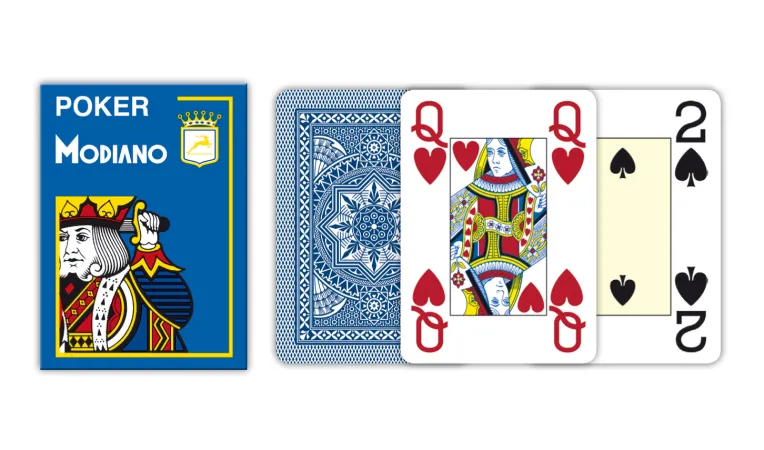 Modiano Texas Poker Size - 4 Jumbo Index - Profi plastové karty - oranžová