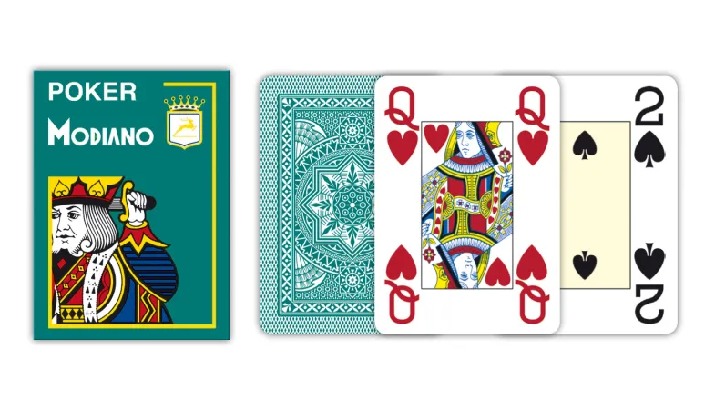 Modiano Texas Poker Size - 4 Jumbo Index - Profi plastové karty - oranžová