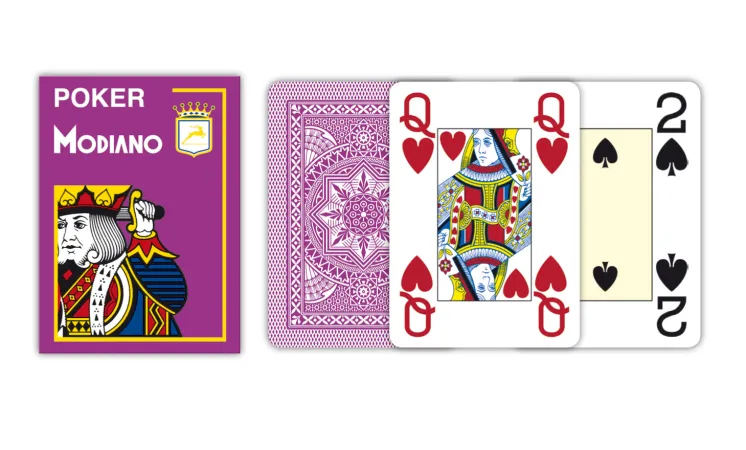 Modiano Texas Poker Size - 4 Jumbo Index - Profi plastové karty - oranžová