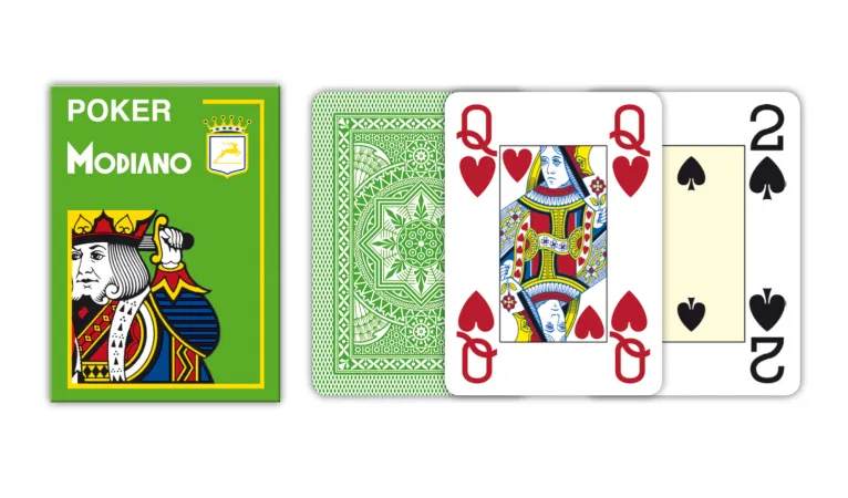 Modiano Texas Poker Size - 4 Jumbo Index - Profi plastové karty - oranžová