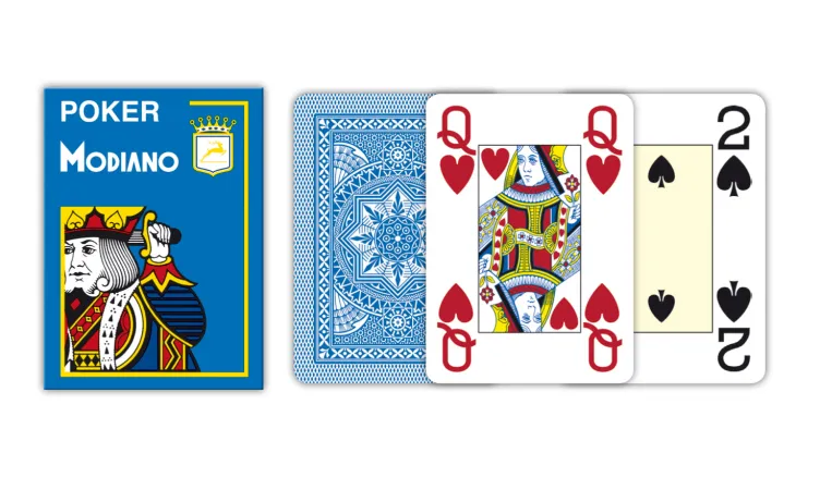 Modiano Texas Poker Size - 4 Jumbo Index - Profi plastové karty - oranžová