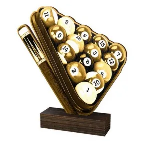 Dřevěná plaketa WF055 | Billiard Výška cm: 15,5
