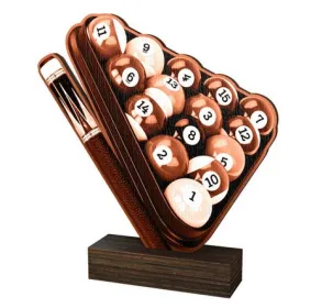 Dřevěná plaketa WF057 | Billiard Výška cm: 21,5