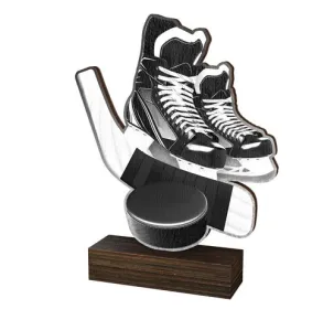 Dřevěná plaketa WF068 | Hokej Výška cm: 15,5