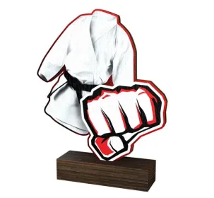 Dřevěná plaketa WF114 | Bojová umění Výška cm: 17,5