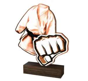 Dřevěná plaketa WF117 | Bojová umění Výška cm: 15,5