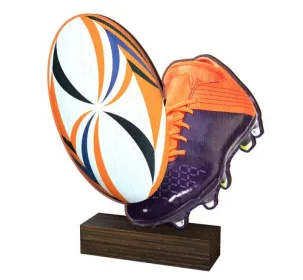 Dřevěná plaketa WF118 | Americký fotbal Výška cm: 13,5
