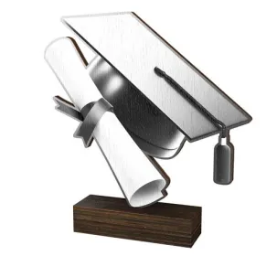 Dřevěná plaketa WF180 | Studium Výška cm: 15,5