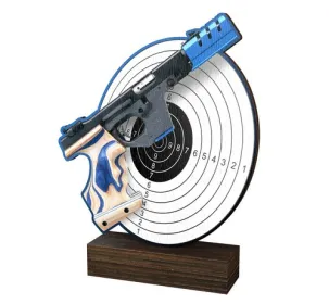 Dřevěná plaketa WF122 | Střelba Výška cm: 19,5