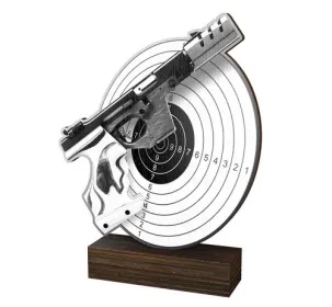 Dřevěná plaketa WF124 | Střelba Výška cm: 17,5