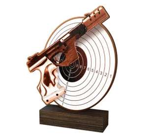 Dřevěná plaketa WF125 | Střelba Výška cm: 15,5