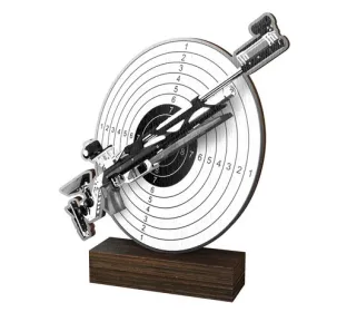 Dřevěná plaketa WF128 | Střelba Výška cm: 13,5