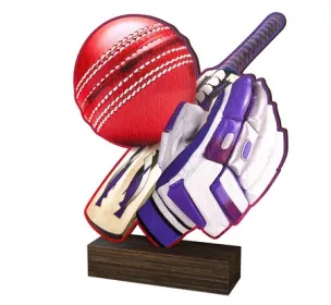 Dřevěná plaketa WF142 | Cricket Výška cm: 17,5