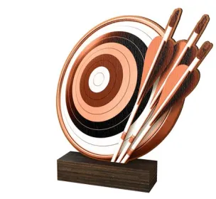 Dřevěná plaketa WF157 | Lukostřelba Výška cm: 19,5