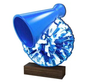 Dřevěná plaketa WF158 | Roztleskávačky Výška cm: 17,5