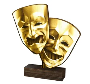 Dřevěná plaketa WF191 | Divadlo Výška cm: 19,5