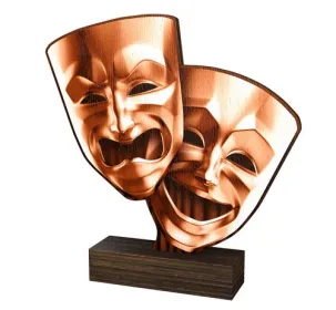 Dřevěná plaketa WF193 | Divadlo Výška cm: 17,5