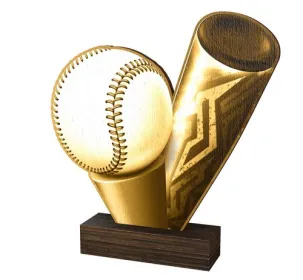 Dřevěná plaketa WF235 | Baseball Výška cm: 13,5