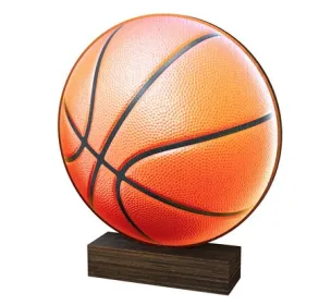 Dřevěná plaketa WF258 | Basketball Výška cm: 21,5