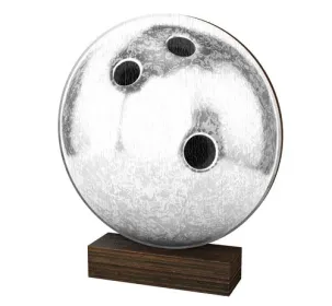 Dřevěná plaketa WF264 | Bowling Výška cm: 17,5