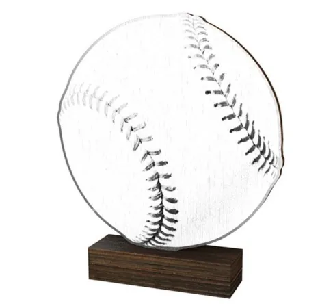 Dřevěná plaketa WF280 | Baseball Výška cm: 15,5