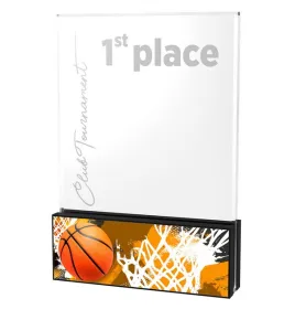 Akrylátová trofej APLA200M01 | Basketball Výška cm: 18